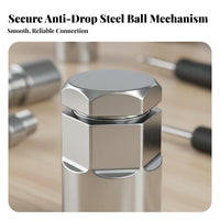 Square Drive to Hex Adapter Heavy Duty Hex Bit Holder Adapter Heat Treated Steel Ratchet Converter for Mechanics, Auto Repair, Home Improvement