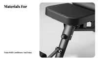 Foldable Design Adjustable Sit-up Bench Decline and Flat Settings Multi-Position Utility Bench Full physique exercise Fitness Equipment Padded padding for Home Gym Users, Adults, Athletes, Weight Lifting, physiquebuilding, Garage