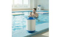 4 Pieces Washable Pleated Pool Filter Reusable Pool Filter for Spa