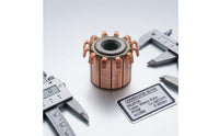 Model CHY-1518-12 Copper Rotary Commutator Hooked Tabs Segmented Commutator Wear-Resistant Mechanical Component Easy to Install