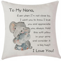 Linen Message Pillow Sham Machine Washable Family Gift Pillow Cover for Mom, Son