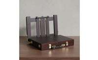 Beech Wood Tabletop Floor Easel Box Storage Compartments Wooden Easel Box Non-Slip Feet for Outdoor Sketching, Studio
