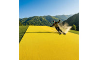 Rectangular Plastic Bristle Ski Mat Yellow Ski Practice Mat