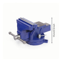 Bench Vise with Swivel Bench-Mounted Vise Manual Tool for Home Craftspeople
