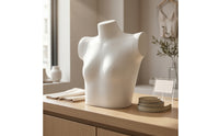 Bra Display Torso Tabletop Female Mannequin Torso Molded Fashion Form for Photographers, Product Photography