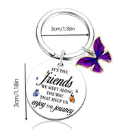 Marigold Locket Keychain Sentimental Gift Stainless Steel Keychain with Ornament
