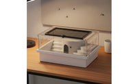 High Transparency Clear Plastic Hamster House Easy to Assemble Transparent Hamster Habitat Complete Accessories Small Animal House Ventilated for Hamsters, Indoor
