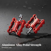 Aluminum Alloy Bike Pedals Universal Thread Aluminum Platform Pedals Fluid