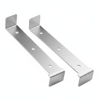 Mounting Holes Fishing Platform Extension Bracket 2.8 Mm Thick Stainless Steel Platform Bracket Bent Ends Stainless Steel Rod Holder Flat Metal