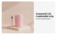 Built-in Button Display Rechargeable Stirring Cup Glossy Finish Drinkware