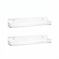 Seasoning Organizer Wall Mounted Rack, Clear Transparent Acrylic 4 Tier, Kitchen Counter Storage and Organization, Cabinet Door Spice for Home Cook
