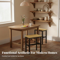 Four-Legged Square Seat Thickened Design Small Stool Space-Saving for Home, Kids