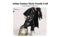 OB11 Doll Clothes Fine Workmanship OB11 Doll Coat Detailed Design Infernal Coat for Hobbyists, Collection Display