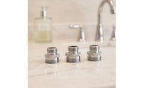 Leakproof Ball Shower Arm Adapter Solid Brass Shower Arm Adapter Knurled Universal for Bathroom