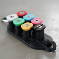 Car Pressure Wash Tips Includes Holder Quick Connect Jet Nozzles Tips for Driveway Cleaning