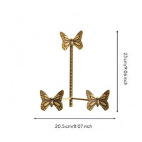 Butterfly Plate Gilded rackToned Tabletop Display Stand Bead Detailing Home Decor