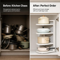 pot and pan organizer rack