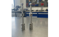 2 Pieces Stainless Steel Coupling Shaft Assembly High-Strength Rigid Shaft Coupler Long-Lasting Rigid Coupler Compact for Makers, Hobbyists
