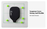 Pickleball Paddle Cover Scuff-Resistant Pickleball Racket Sleeve Neoprene Paddle Protector Long-Lasting Zippered Racket Case