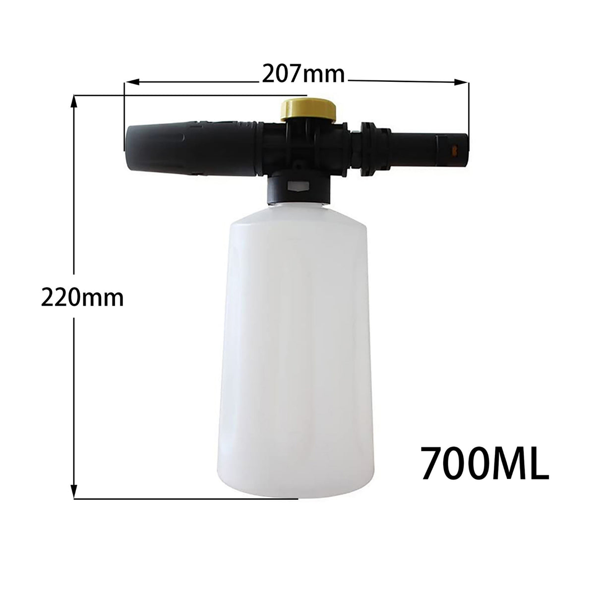 Foam Cannons with Connector Adjustable Foam Lance with 700ml Bottle Handheld Sprayers for Homeowners, Outdoor Cleaning