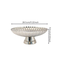 Footed Fruit Bowl Sculptural Tableware Decorative for Kitchen Counter