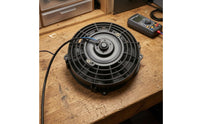 12V Slim Cooling System Cooling Fan Ultra-Thin Electric Cooling System Cooling Fan 8-Inch Vehicle Part Black