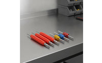 6 Pieces Tire  Core Removal Tool Metal Tire  Core Remover Slotted for Mechanics, Home Mechanics, Garage, Workshop, Roadside Emergency