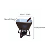 Birthday Gift Ceramic Fondue Pot Cozy Time Cheese Fondue Appliance for Party