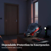 Fire Escape Hood Multi-Layer Filtration Fire Escape Mask Quick Donning for Home