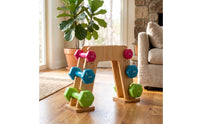 AShaped Dumbbell Rack Wooden Dumbbell Rack Vertical Organizer for Fitness Enthusiasts