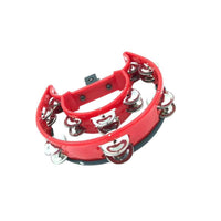 Easy Installation Double Row Jingle Tambourine Crisp Sound Double Row Jingle Hoop Lightweight for Drummers, Percussionists, Live Performance