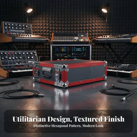 Audio Equipment Audio Transport Enclosure Heavy Duty Aluminum Secure Twist for Sound Technicians, DJs, Traveling, Stage
