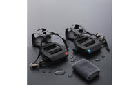 Nylon Straps Toe Clip and Strap Pedal Non-Slip Pedals with Toe Cages Textured Adjustable Strap Pedals