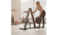Triangular Weight Plate Rack Heavy-Duty Exercise Plate Rack Organizer for Athletes, Home Gym