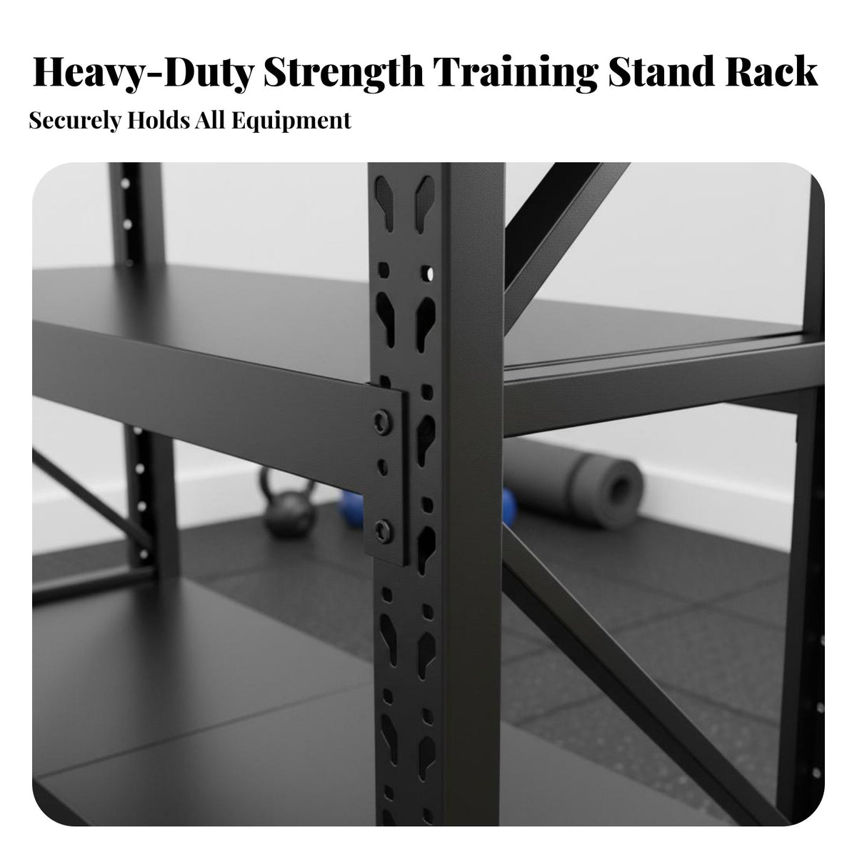Dumbbell and Exercise Mat Holder Space Saving Dumbbell and Exercise Mat Holder Large Capacity Home Gym Storage Rack for Personal Trainers