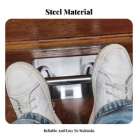Movable Stainless Steel Footrest Rust Resistant Salon Chair Footrest Non-Slip Base for Barbers, Hair Stylists