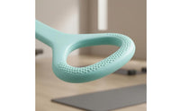 Figure-Eight Resistance Band Sage Green Figure 8 Resistance Band Fitness Gear Dotted Grip Lightweight