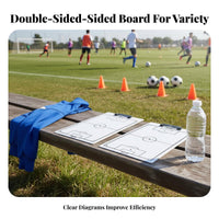 Portable Soccer Coaching Board Sturdy Soccer Clipboard for Training, Sideline