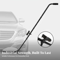 Under Vehicle Inspection Mirror With Lighting Lamp Rolling Under Car Mirror Telescopic Rod Portable for Mechanics Detection