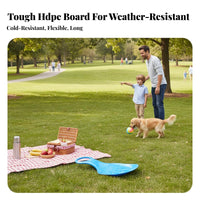 Multi-Surface Use Grass Toboggan adaptable-terrain Plastic sled Thickened Design Sliding Board Built-in Handles for Children, Adults, Families, Grassy Slopes, Sand Dunes, wintry precipitationy Hills, Backyard