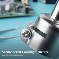 High Temperature Resistant Hot Nozzle Long-Lasting BGA Rework Nozzle Locking Screw Design for DIY Enthusiasts, Electronics Repair