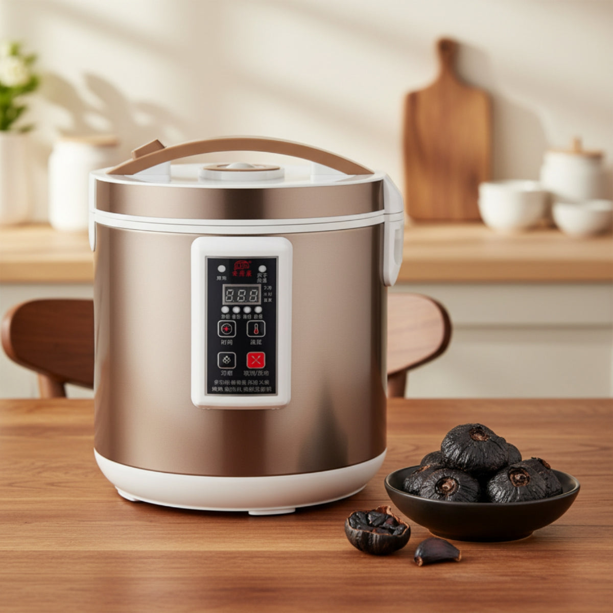 Large Capacity Black Garlic Fermenter Full Automatic Black Garlic Maker Countertop Fermentation Cooker with Digital Display Constant-Temperature for Home Cooks, Kitchen