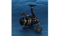 Large Spool Front Drag Fishing Reel Fixed Bail Wire Right-Hand Fishing Reel EVA Foam Knob Sport Gear Metal Alloy