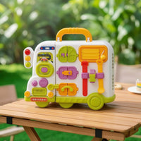Multifunction Car Busy Board Portable Busy Board with Handle Educational Toy Travel-Friendly for Toddlers