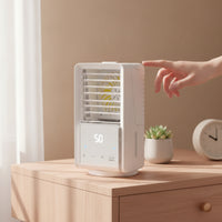 Desk Fan with Mist Digital Display Portable Misting Fan Operated for Office Workers, Dorm Room