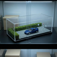 1/64 Scale Car Display Box Dustproof Model Car Diorama Case Stackable Design for Hobbyists