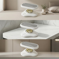 Spring Footrest Curved Foot Stool with Spring Portable Footstool Comfortable Ottoman Sturdy for Office, Toilet