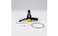 Quick Dropper Post Lever with Clamp Lightweight Dropper Post Controller with Cable Port Adjustable Seatpost Controller with Thumb Pad Ergonomic for Mountain Bikers, Cyclists, Road Cycling