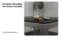 2 Pieces M14 Quick Disconnect Fitting Solid Metal Construction 1/4 Inch Quick Connect Plug High Pressure Hose Adapter