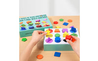 Disc Box Shape Sorter Fine Motor Skills Educational Shape Sorter Hand-Eye Coordination Color Sorting Box for Kids 18 months+, Kindergarten, Preschool